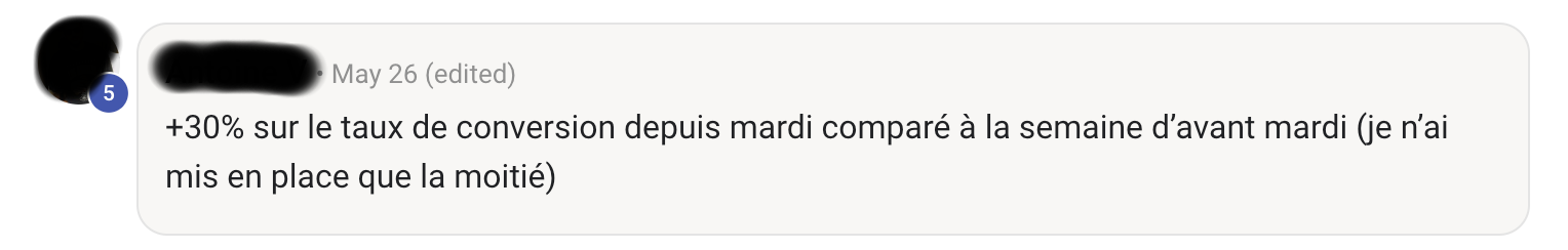 Capture de l'avis de Anonyme