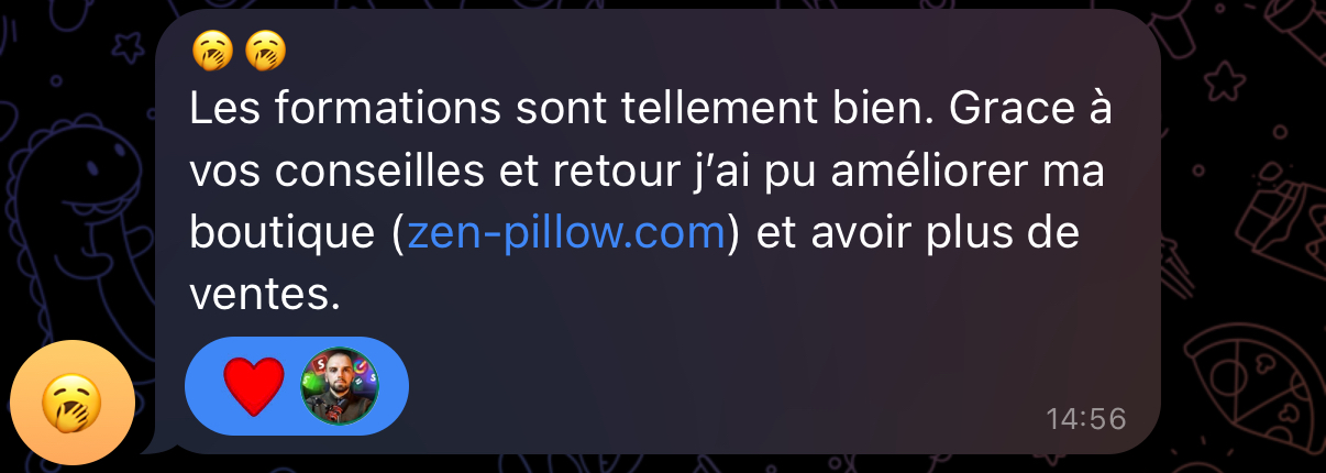 Capture de l'avis de Anonyme
