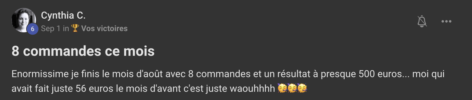 Capture de l'avis de Cynthia C.